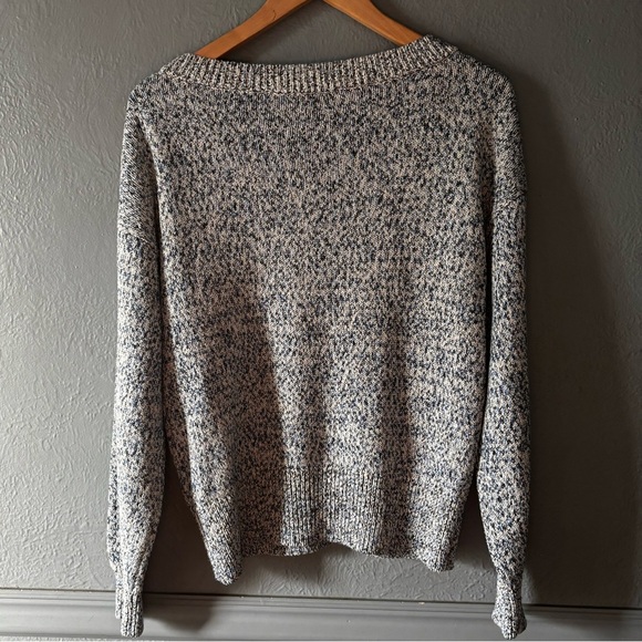 White House Black Market | marled | knit | v neck | long sleeve | sweater | m - Picture 5 of 9